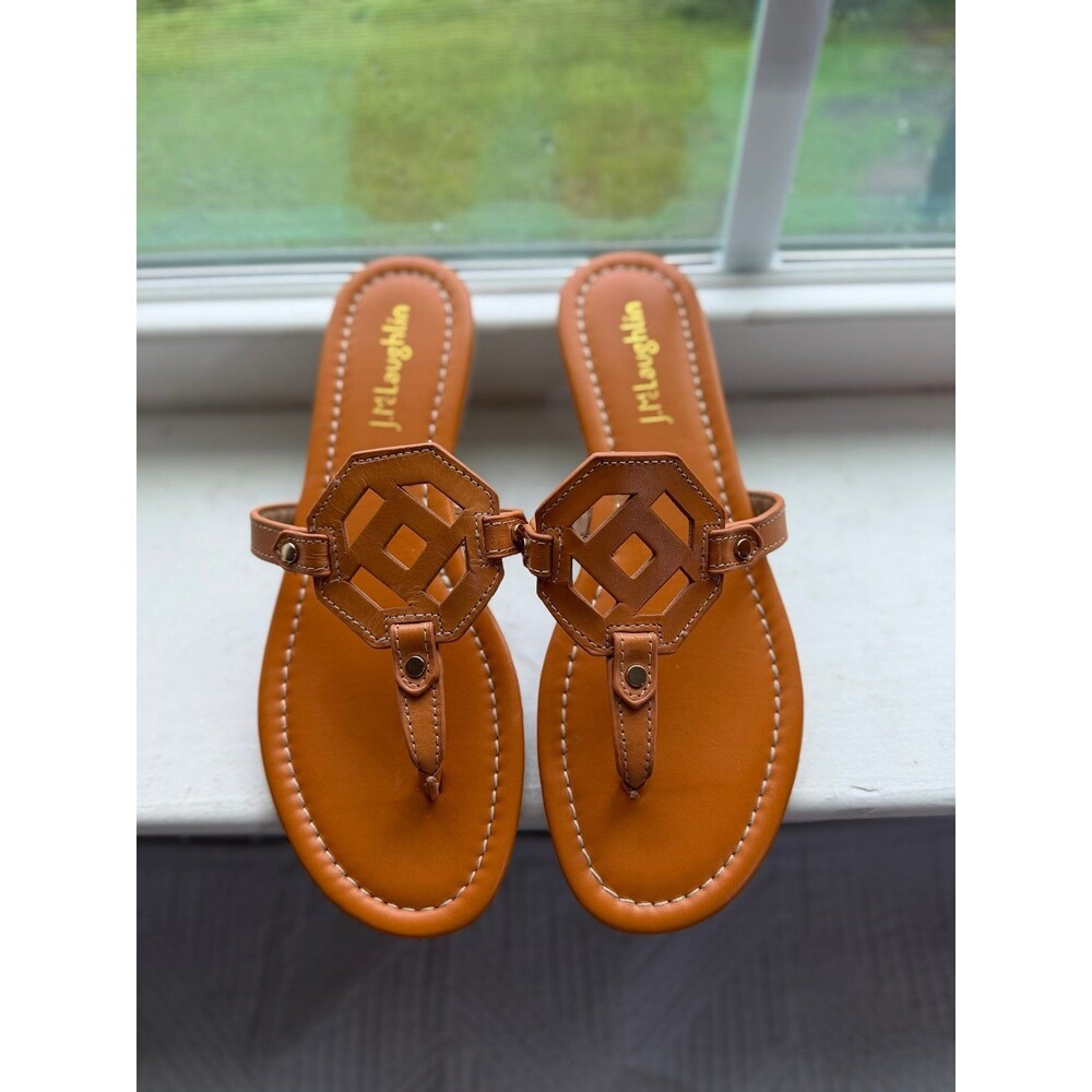 J. McLaughlin Lucy Patent Leather Sandals in Brown Women’s Size 6 NWOT!